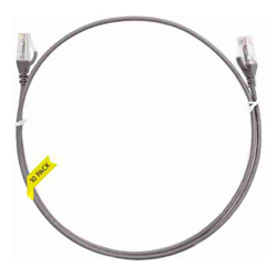 4Cabling 3m Cat 6 Ultra Thin LSZH Pack of 10 Ethernet Network Cable. Grey