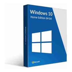Microsoft Win10 Home 64Bit Operating System Software OEM Single Pack DVD
