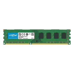 Crucial DDR3 PC12800-4GB 1600Mhz 256x8 CL11 Dual Rank 1.35V/1.5V Desktop Memory