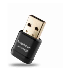 Simplecom NW601 AC600 Mini Wi-Fi Dual Band Wireless USB Adapter