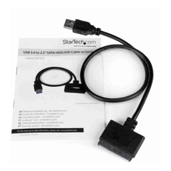 StarTech USB 3.0 to 2.5 SATA III Hard Drive Adapter Cable w/ UASP SATA to USB 3.0 Converter for SSD/HDD