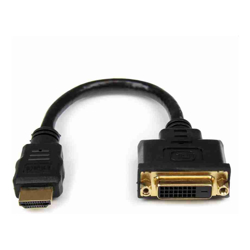 StarTech STARTECH.COM 0.2M HDMI to DVI-D ADAPTER CABLE M to F BLACK LTW