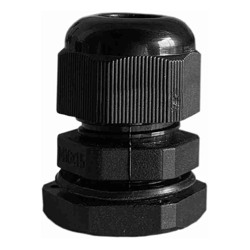 4Cabling 4C | 16mm Nylon Cable Gland Long Threaded with Washer 30 Pack
