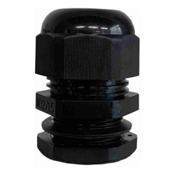 4Cabling 4C | 32mm Nylon Cable Gland Long Threaded with Washer 5 Pack