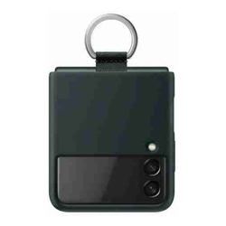 Samsung Flip 3 Silicone Cover w/Ring Green