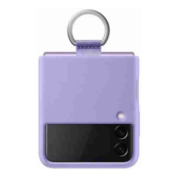 Samsung Flip 3 Silicone Cover w/Ring Lavender