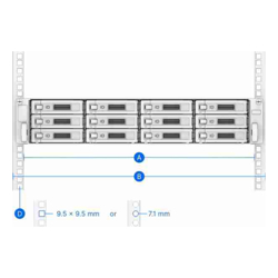 Synology Rail Kit RKS-02 (Sliding) for 1U 2U and 3U NAS Systems ( Replaces RKS1317 )