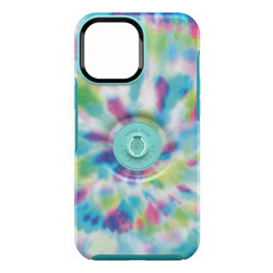 OtterBox Apple iPhone 13 Pro Max Otter + Pop Symmetry Series Antimicrobial Case Day Trip Graphic (Green/Blue/Purple) (77-84590) Integrated PopGrip