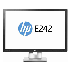 HP EliteDisplay E242 24&amp;amp;quot; WUXGA IPS Monitor 1920x1200 HDMI DisplayPort VGA USB Hub Height Tilt Swivel Pivot 12 Mth Wty (Refurbished)