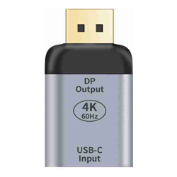 Astrotek USB-C to DP DisplayPort Female to Male Adapter support 4K@60Hz Aluminum shell Gold plating for Windows Android Mac OS