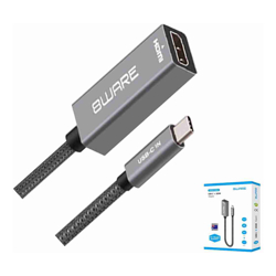8Ware 10cm USB-C to HDMI Male-Female Adapter Converter Cable Retail Pack for PC Laptop iPad  MacBook Pro/Air Surface Dell XPS to Monitor Projector TV