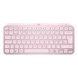 Logitech MX Keys Mini Minimalist Wireless Illuminated Keyboard Rose