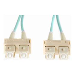 4Cabling 20m SC-SC OM4 Multimode Fibre Optic Cable: Aqua