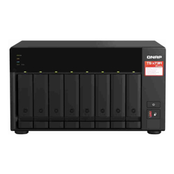 Qnap TS-873A-8G 8-bay NAS AMD Ryzen V1000 series V1500B 4C/8T 2.2GHz 8GB DDR4 RAM ( max. 64GB) 8x SATA 6Gb/s bays 3 Yr WTY