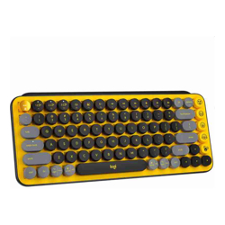Logitech POP Keys Wireless Mechanical Keyboard With Emoji Keys Blast Yellow