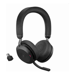 Jabra WIRELESS EVOLVE2 75 MS MONO BLUETOOTH Headset W/ CHARGING STAND+USB-A + 3.5MM + LINK