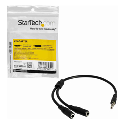 StarTech STARTECH.COM 3.5MM Stereo SPLITTER CABLE 3-POSITION TO 2X 3-POSITION M TO F LTW
