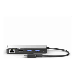 ALOGIC USB-C Fusion ALPHA 5-in-1 Hub 1 x HDMI 4K@60Hz 2 x USB-A (USB 3.0) 1 x Gigabit Ethernet 1 x USB-C (Data &amp;amp;amp; PD) Space Grey