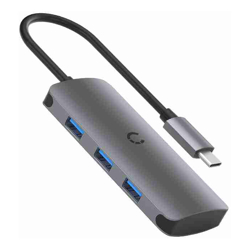 Cygnett Unite SlimMate USB-C Hub Black (CY3316HUBC3) 100W USB-C PD Pass-through Port 3x USB-A 3.0 Ports High-Speed Data Transfer