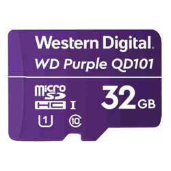 SanDisk WESTERN DIGITAL WD PURPLE SC QD101 256GB SMART VIDEO SURVEILLANCE MICROSDXC CARD ULTRA Endurance UP TO 128 TBW