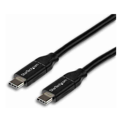 StarTech STARTECH.COM 2M USB-C 2.0 CABLE 5A PD TB 3 COMPATIBLE BLACK 2YR