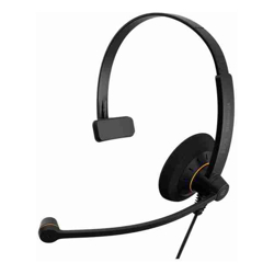 Sennheiser EPOS | Sennheiser Monaural Wideband Office headset integrated call control USB connect Activegard protection large ear pad noise cancel mic Call