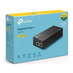 TP-Link TL-POE170S PoE++ Injector 2 Gigabit Ports 802.3af/at/bt Integrated Power Supply Wall Mountable Plug  Play