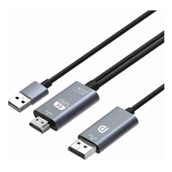 Simplecom TH201 HDMI to DisplayPort Active Converter Cable 4K@60hz USB Powered 2M
