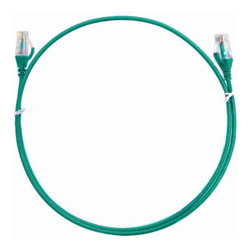 8Ware CAT6 Ultra Thin Slim Cable 20m / 2000cm Green Color Premium RJ45 Ethernet Network LAN UTP Patch Cord 26AWG for Data
