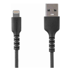 StarTech STARTECH.COM 1M USB-A to LIGHTNING CHARGE/SYNC CABLE DURABLE MFi BLACK 2YR