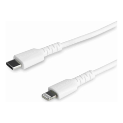 StarTech STARTECH.COM 1M USB-C to LIGHTNING CHARGE/SYNC CABLE DURABLE MFi WHITE 2YR