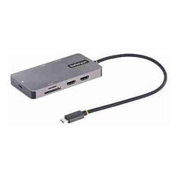 StarTech STARTECH.COM USB C MULTIPORT ADAPTER 4K DUAL HDMI 5GBPS USB HUB 100W PD 3 YR