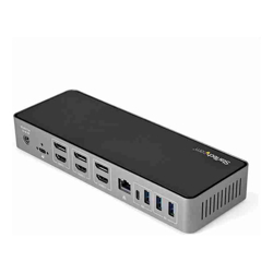 StarTech STARTECH.COM USB-C(TB3) USB-A Hybrid 4K DOCK TRIPLE DISPLHDMI(3)DP(3)USB(4)85WAC3Y