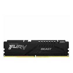 Kingston 32GB (2x16GB) DDR5 5200MHz CL40 UDIMM Fury Beast Black Heat Spreader Desktop PC Gaming Memory