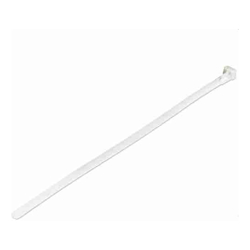 StarTech 25cm(10in) Reusable Cable Ties 7mm(1/4in) wide 65mm(2-1/2in) Bundle Dia. 22kg(50lb) Tensile Strength Releasable Nylon Ties Indoor/Outdoor 94V-2/UL Listed 100 Pack White(CBMZTRB10)