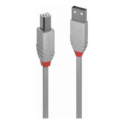 Lindy  Lindy 2m USB 2.0 A to B Anthra