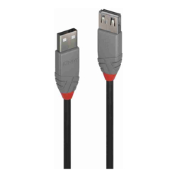 Lindy  Lindy 1m USB2 A Ext Cable AL