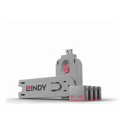 Lindy  Lindy USBA Port Block/Key x4 P