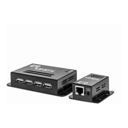 Lindy  Lindy 50m Cat6 USB2 Ext 4P Hub