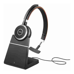Jabra WIRELESS EVOLVE 65 SE UCMONO BLUETOOTH HEADSET W/CHARGE STAND + BT DONGLE