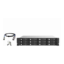 Qnap TL-R1220Sep-RP 12-bay 2U rackmount SAS 12Gbps JBOD expansion enclosure with SAS expander 2.5:/3.5&amp;amp;quot; SAS 12Gbps &amp;amp;amp; SAS/SATA 6Gbps drives 5 yr wty (NO RAIL)