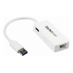 StarTech STARTECH.COM USB3.0 TO Gigabit ETHERNET ADAPTER USB3.0(1) WHITE 2YR