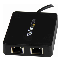 StarTech STARTECH.COM USB-C TO DUAL Gigabit ETHERNET ADAPTER USB3.0(1) BLACK 2YR