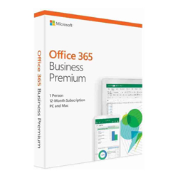 Microsoft Office 365 Business Premium 1 Year Subscription (Medialess Retail Box)