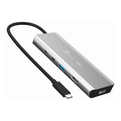 J5create JCD401 USB4 Dual Display 4K Multi-Port Docking Hub Featuring Intel USB4 Controller (USB-C to DP HDMI USB-C Display USB-C 85w PD P/T)