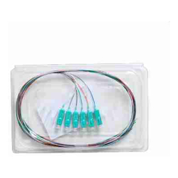 4Cabling Fibre Pigtail SC OM4 Multimode 2m 6 pack Rainbow Aqua Connector | Backward Compatible With OM3