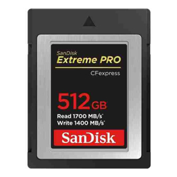 SanDisk SDCFexpress 512GB Extreme Pro 1700MB/s R 1400MB/s W 4x6