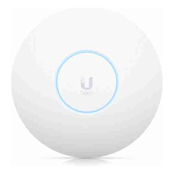 Ubiquiti UniFi Wi-Fi 6 Enterprise Powerful ceiling-mounted WiFi 6E access point designed for seamless multi-band coverage in high-density networks.