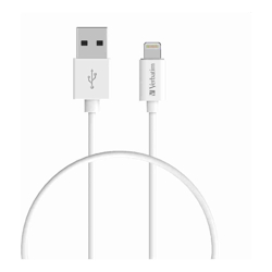 Verbatim Charge  Sync Lightning Cable 50cm White--Lightning to USB A