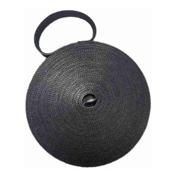 4Cabling Hook &amp;amp;amp; Loop Tape Cable Tie 10m Roll x 15mm Wide | Black